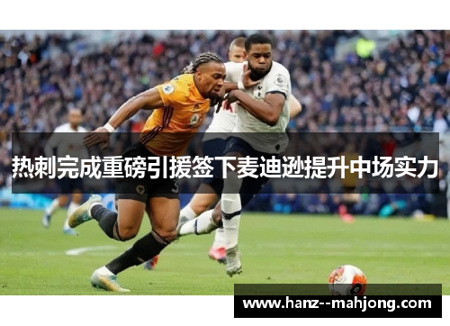 热刺完成重磅引援签下麦迪逊提升中场实力